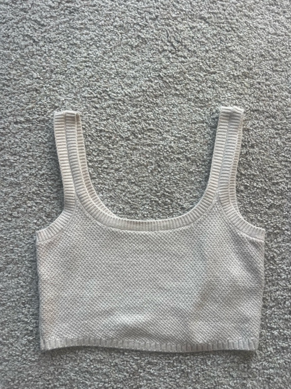 Hollister Knit Square Neck Crop Top